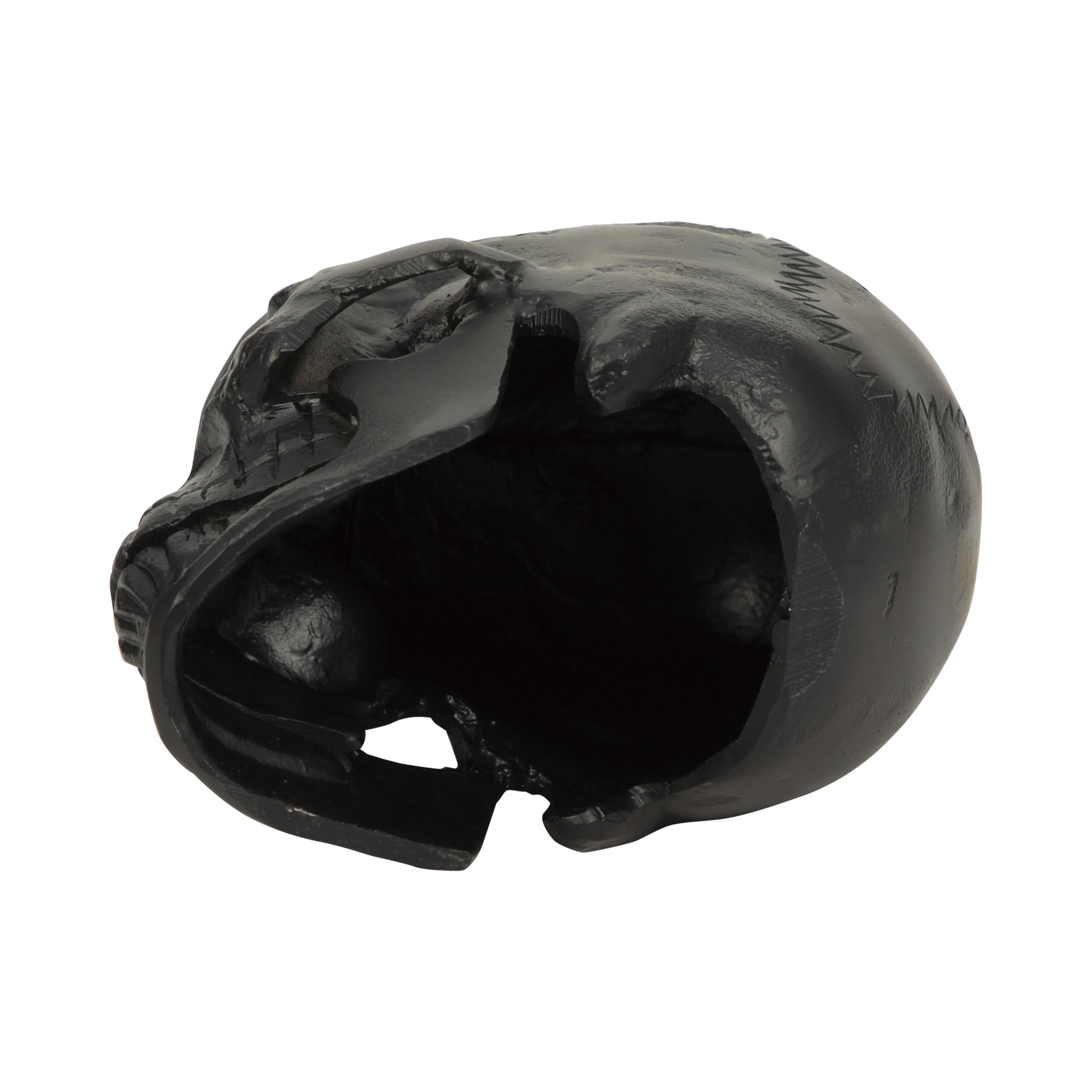 METAL, 6" SKULL DECOR, BLACK