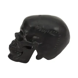 METAL, 6" SKULL DECOR, BLACK