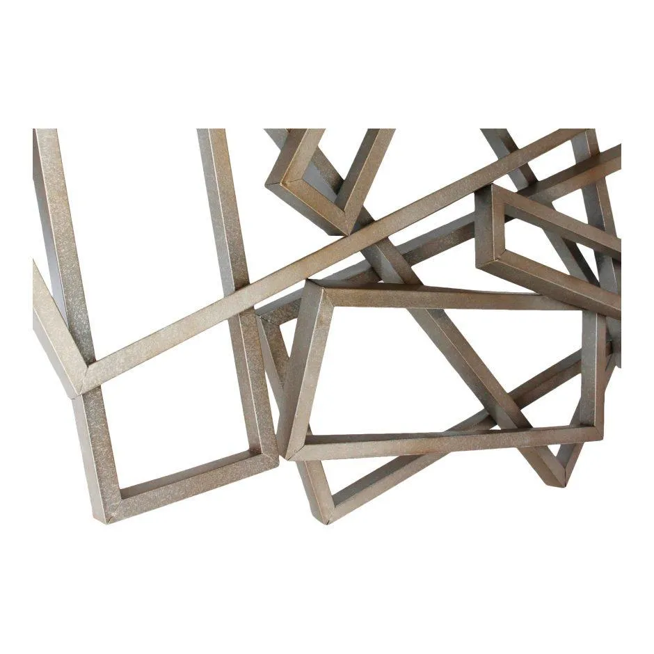 Metal Rectangles Wall Dcor