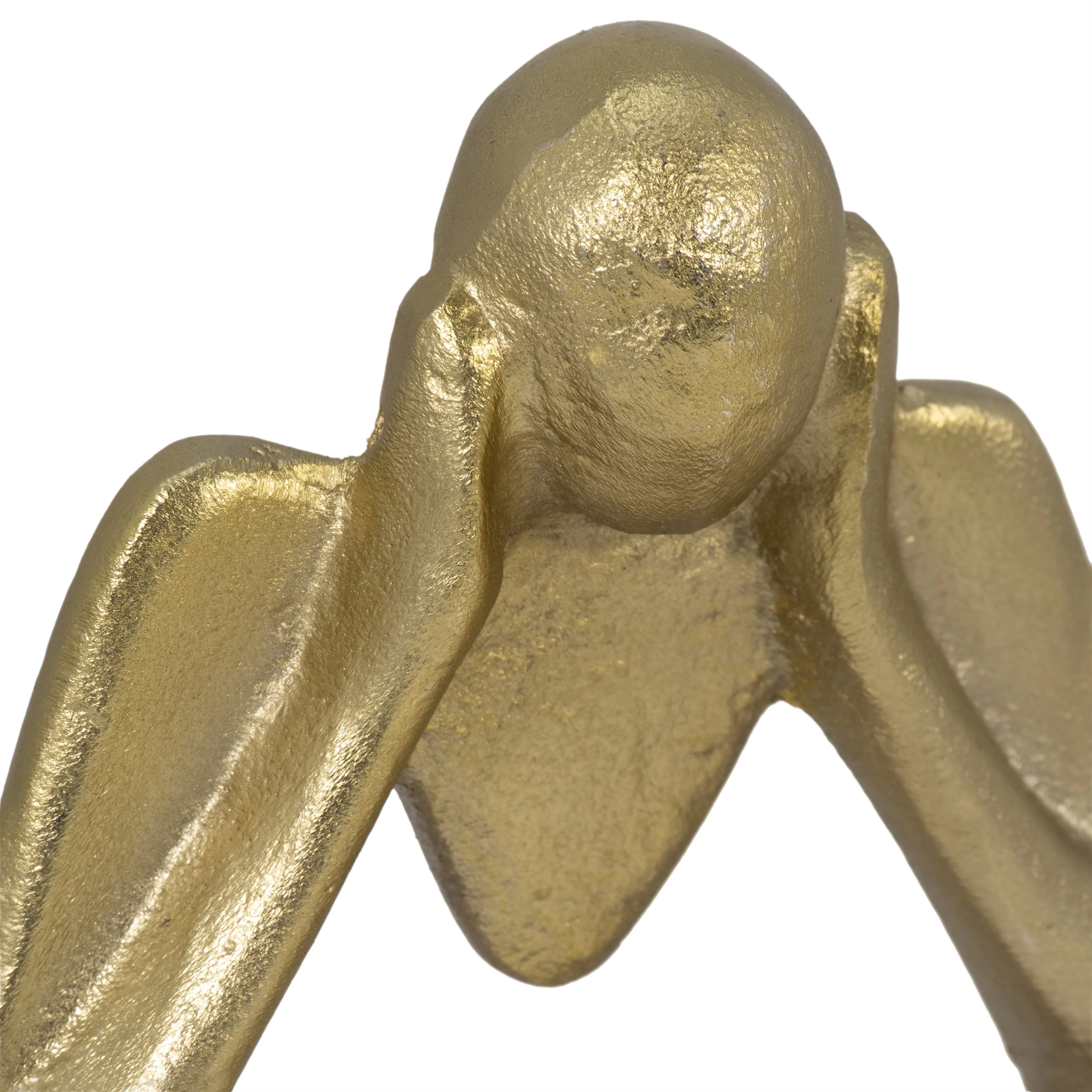 METAL/WOOD, S/3 9" DEEP THOUGHTS, GOLD