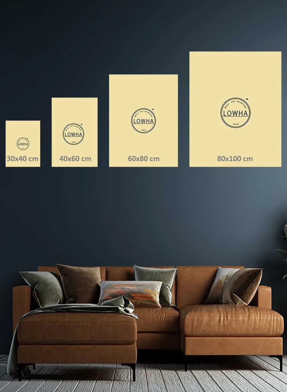 Modern Rectangle And Circles Abstract Paintings(set of 3)