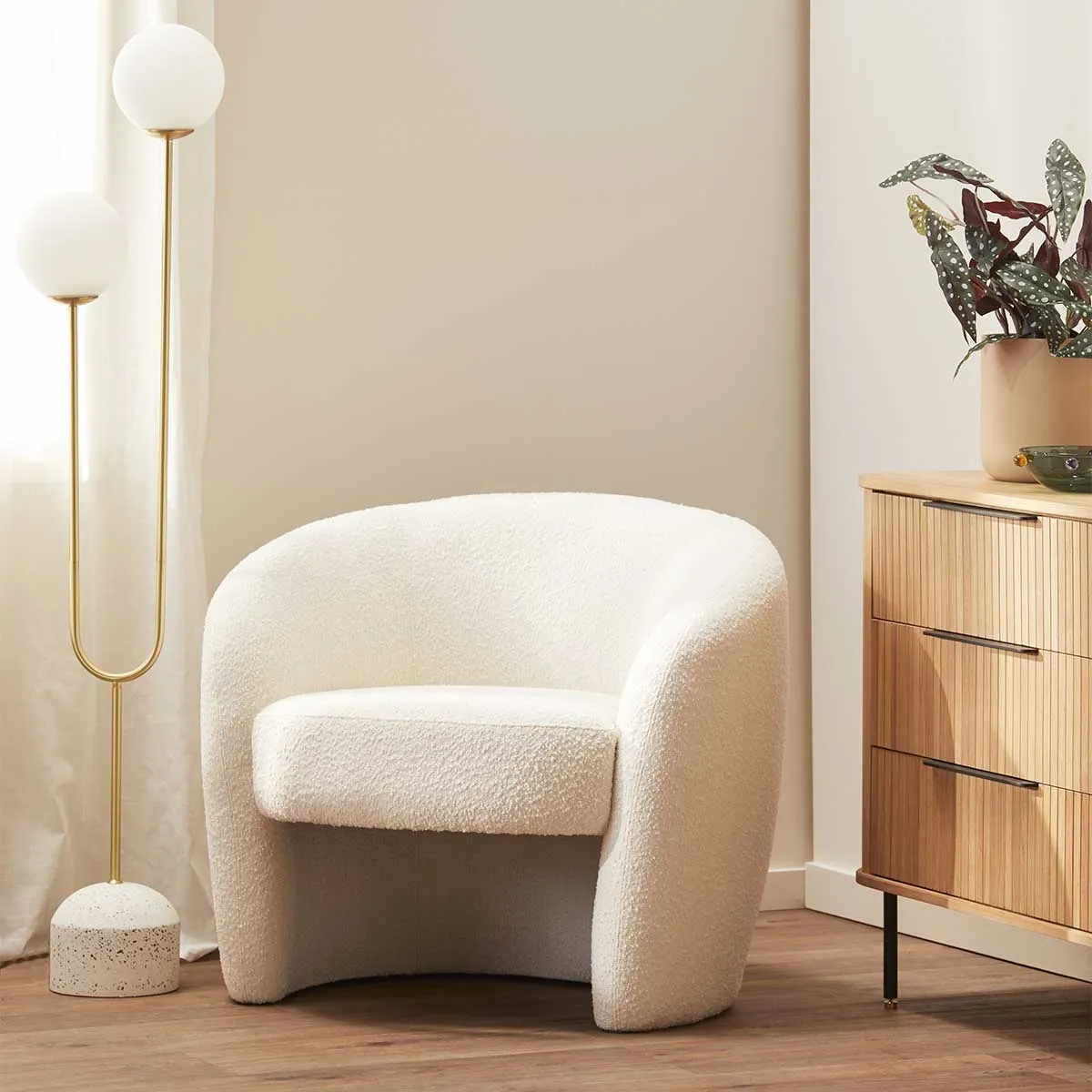 Monet Boucle Armchair
