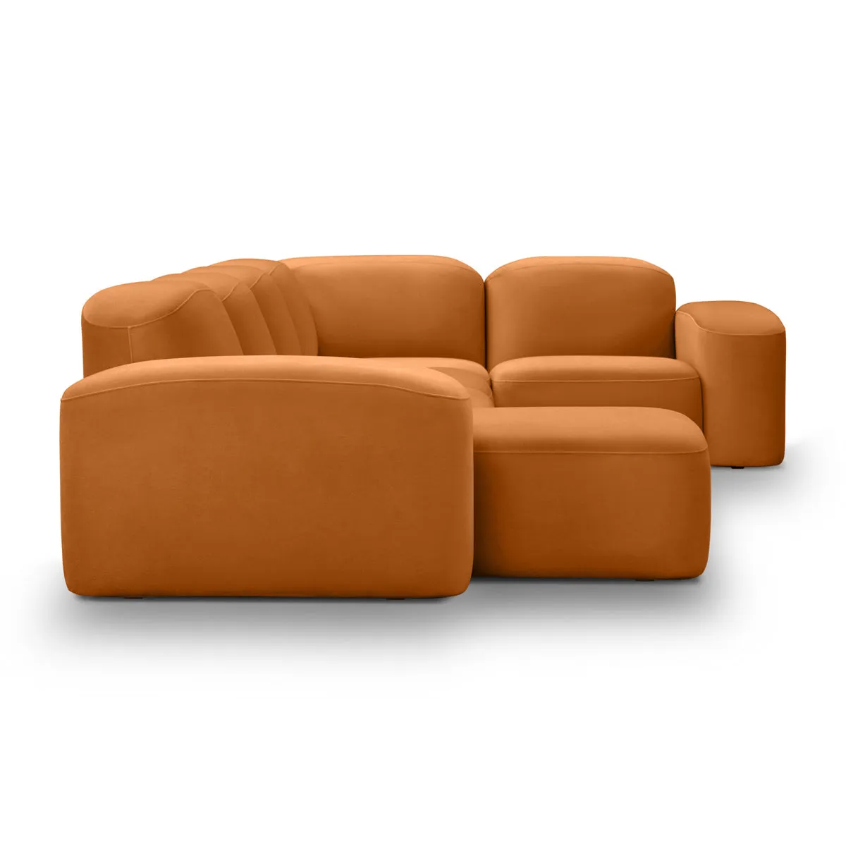 Muse 5 Piece LAF Modular Chaise Sofa (Malibu Caramel)