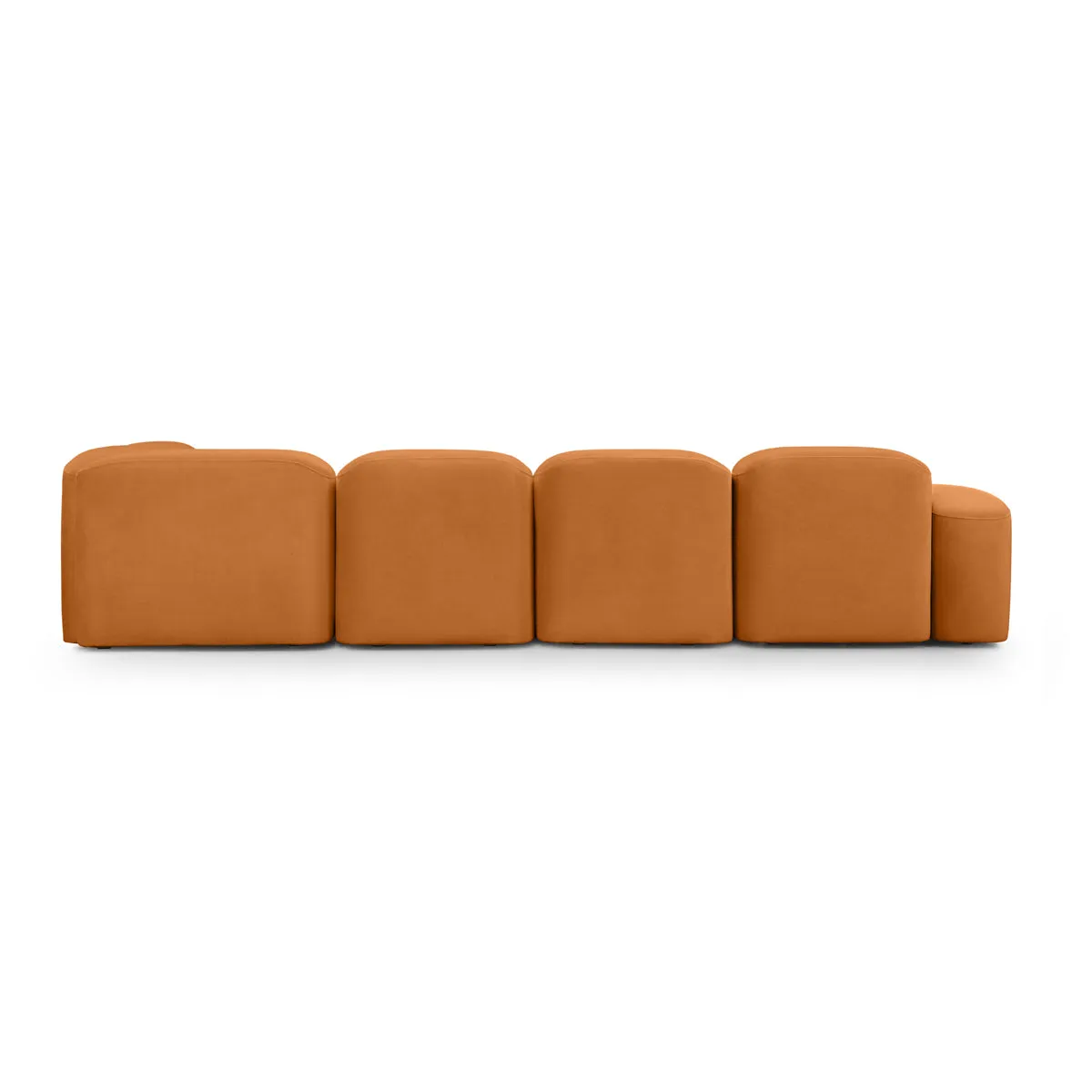 Muse 5 Piece LAF Modular Chaise Sofa (Malibu Caramel)