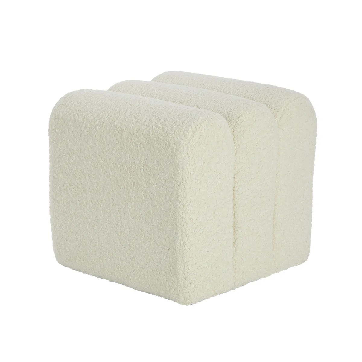 Naomi Fur Ottoman
