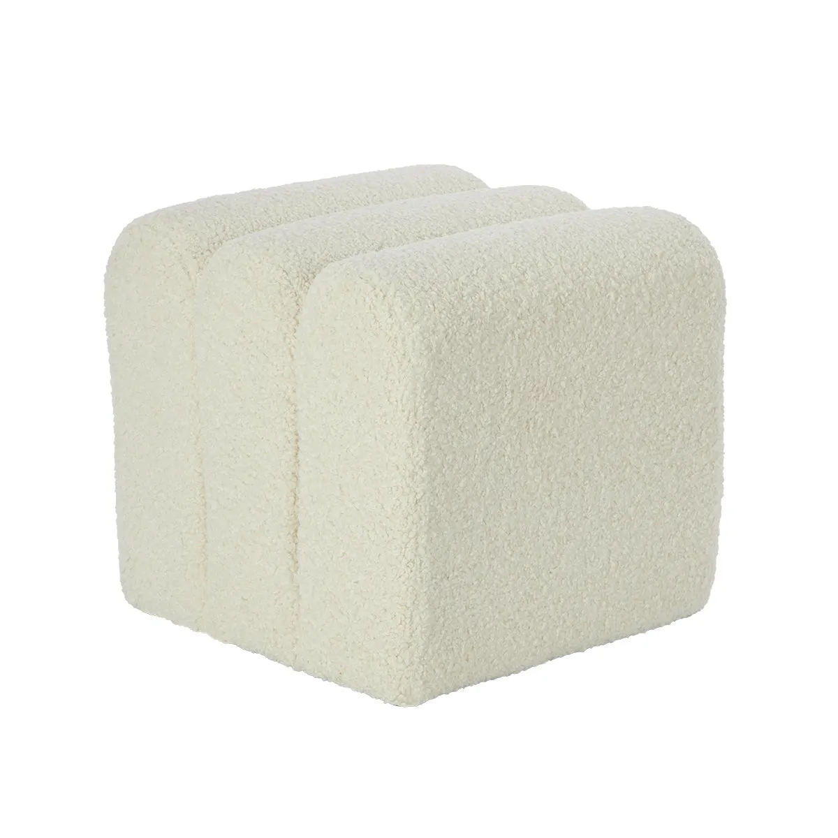 Naomi Fur Ottoman