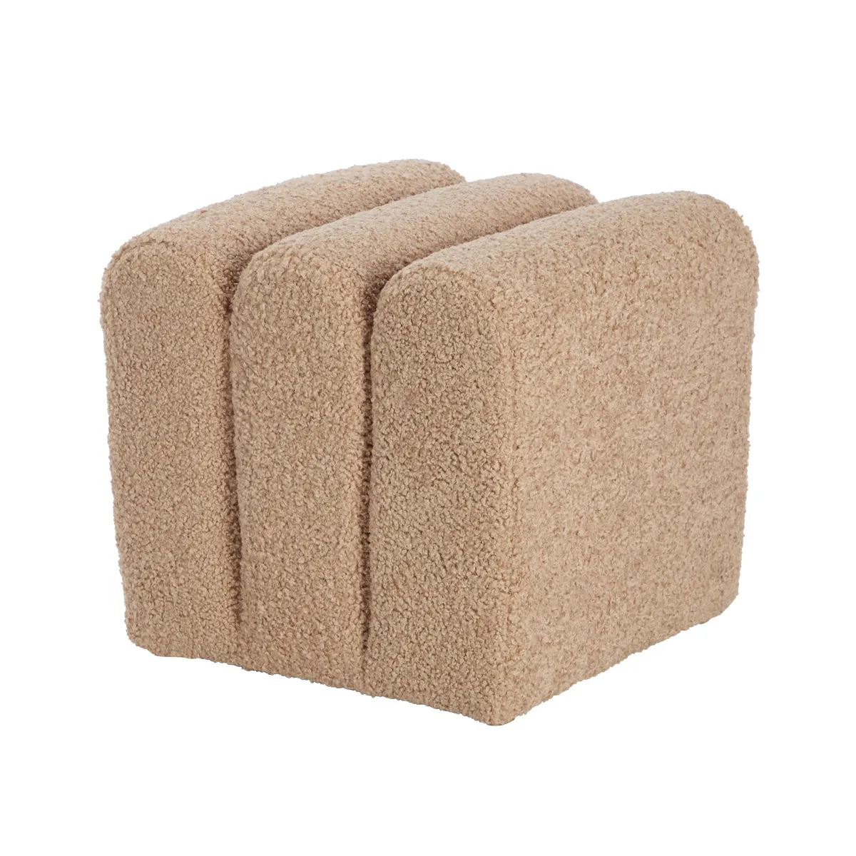 Naomi Fur Ottoman