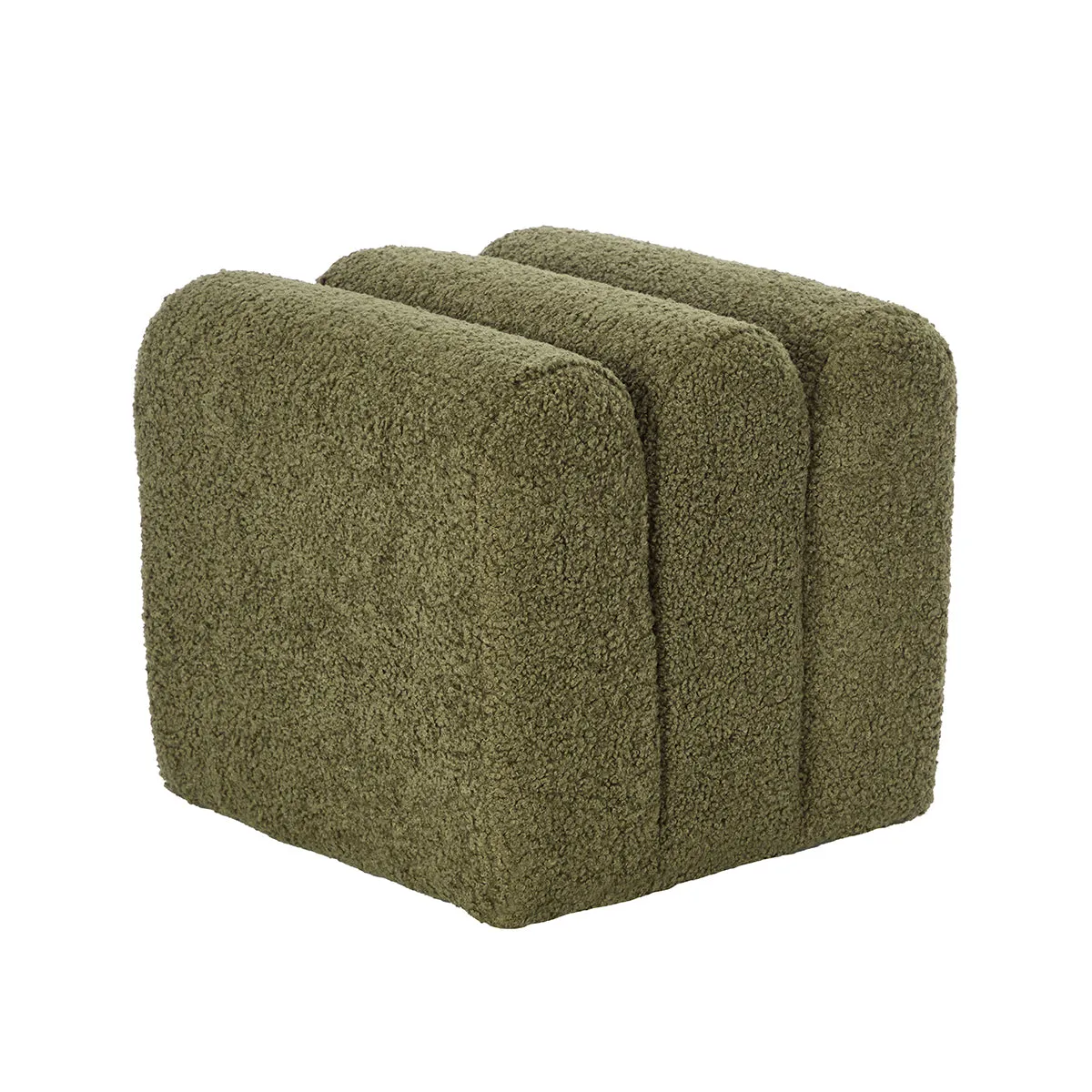 Naomi Fur Ottoman