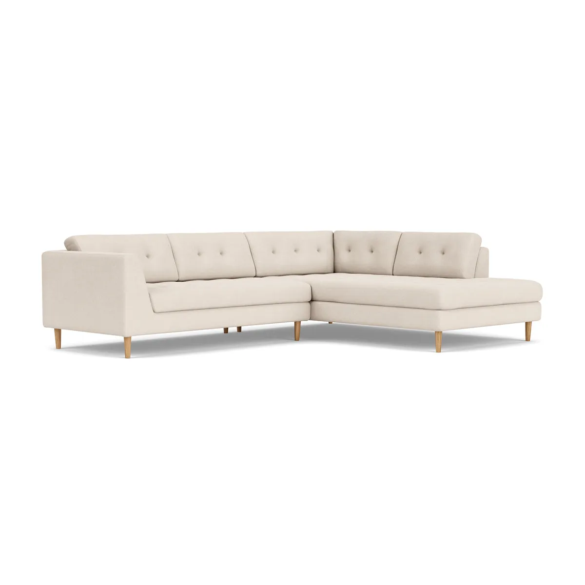 Nelson Fabric Right Corner Sofa
