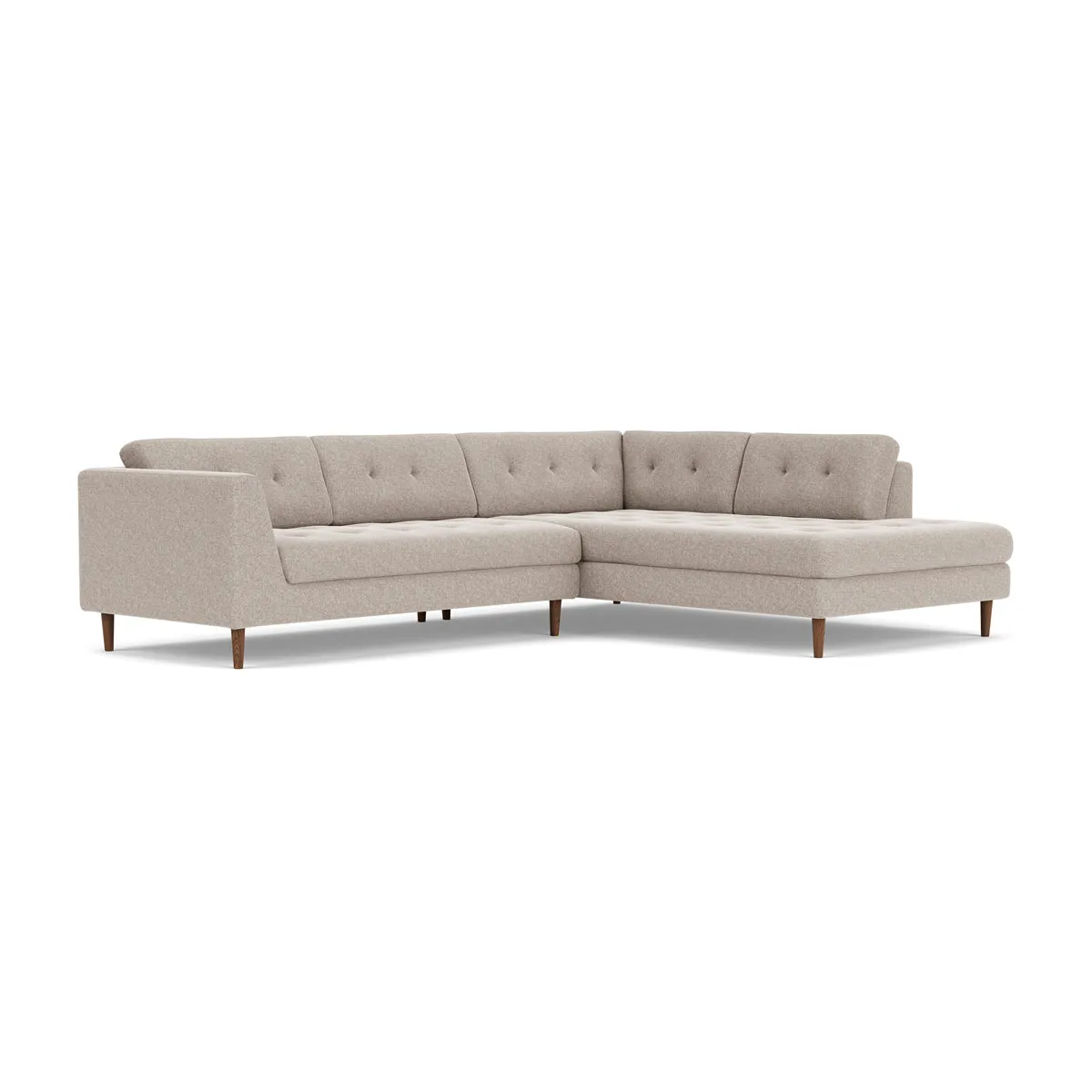 Nelson Fabric Right Corner Sofa