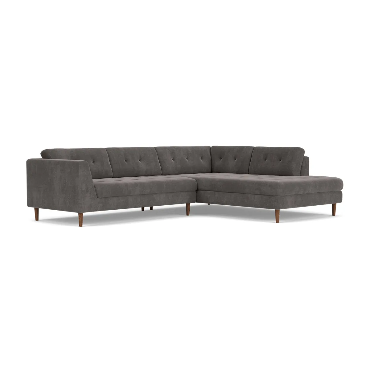 Nelson Fabric Right Corner Sofa