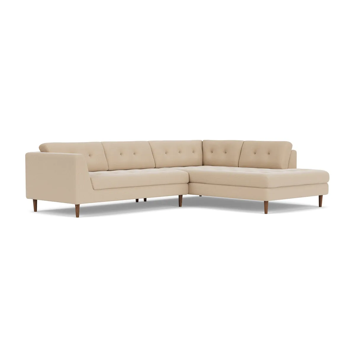 Nelson Fabric Right Corner Sofa