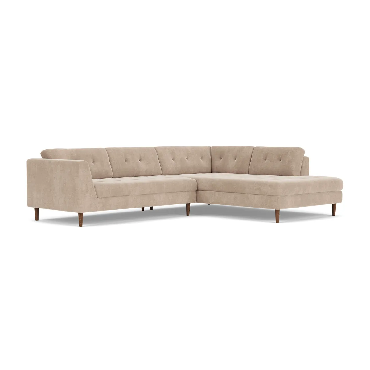 Nelson Fabric Right Corner Sofa