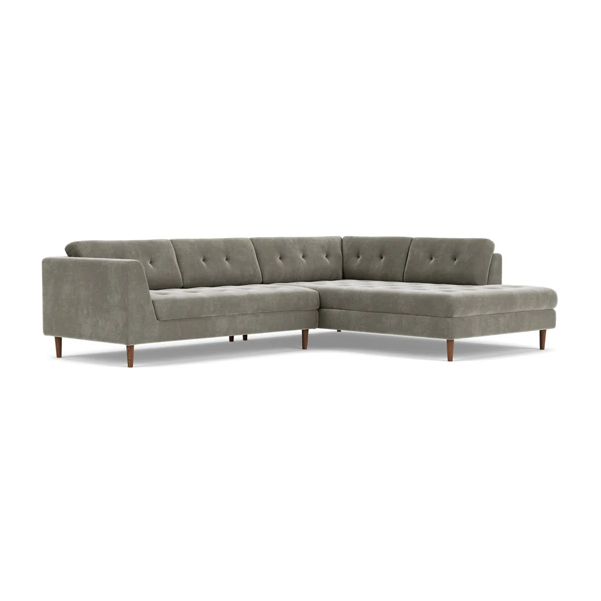 Nelson Fabric Right Corner Sofa