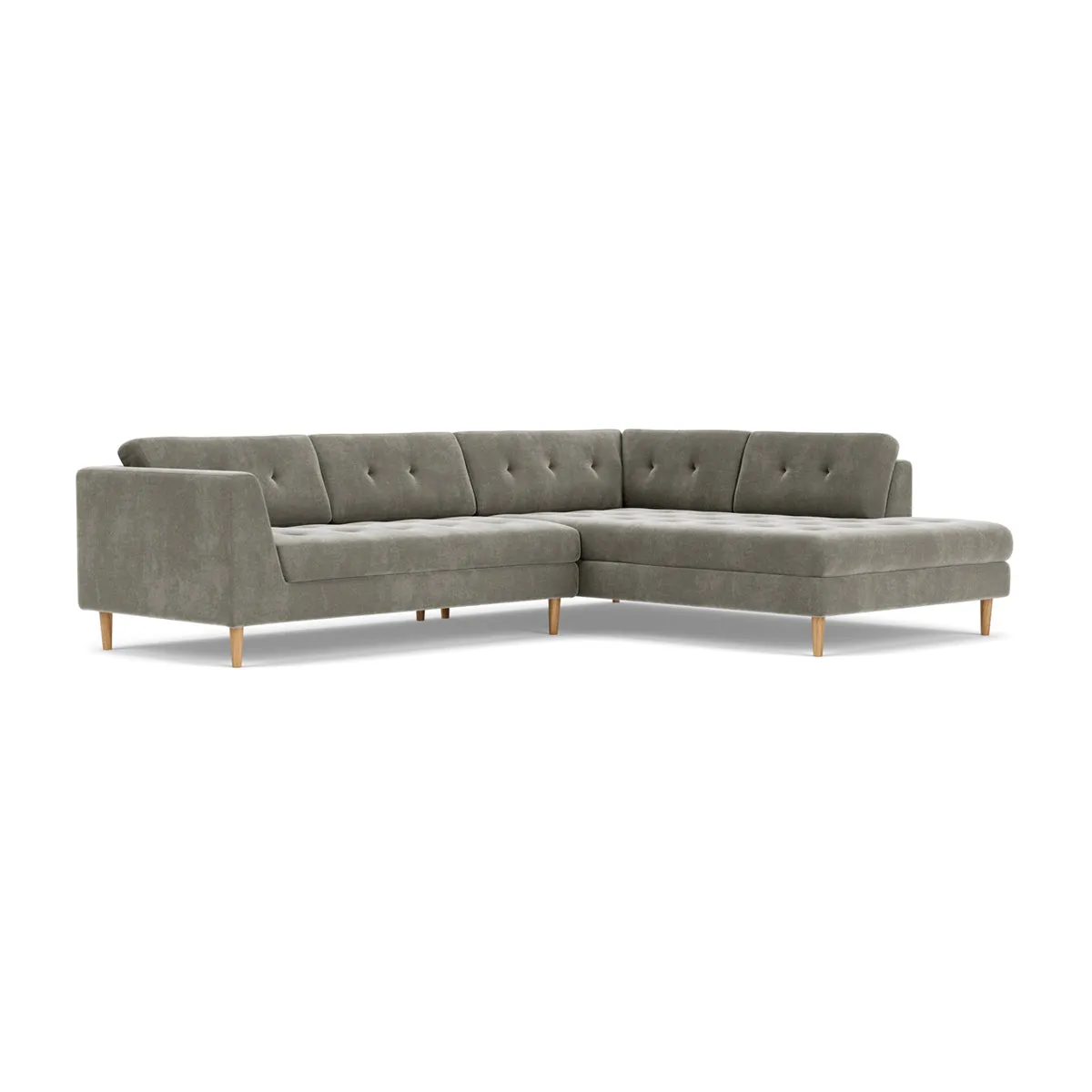 Nelson Fabric Right Corner Sofa