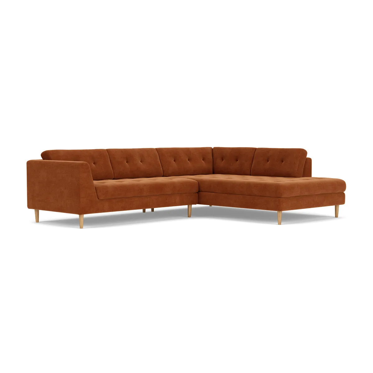 Nelson Fabric Right Corner Sofa