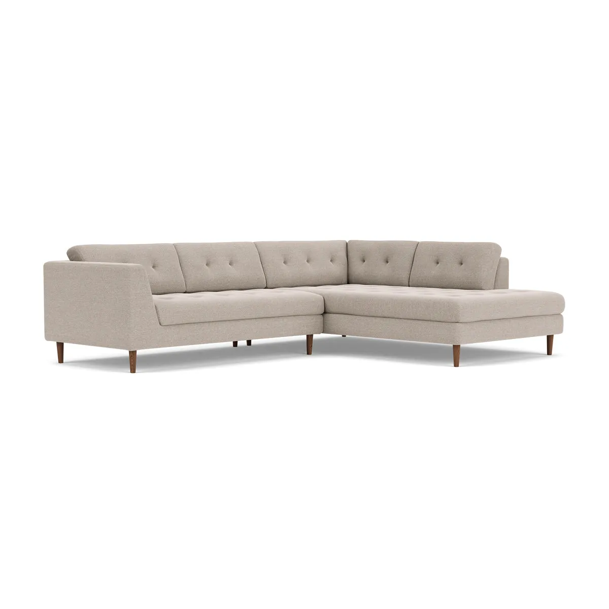 Nelson Fabric Right Corner Sofa