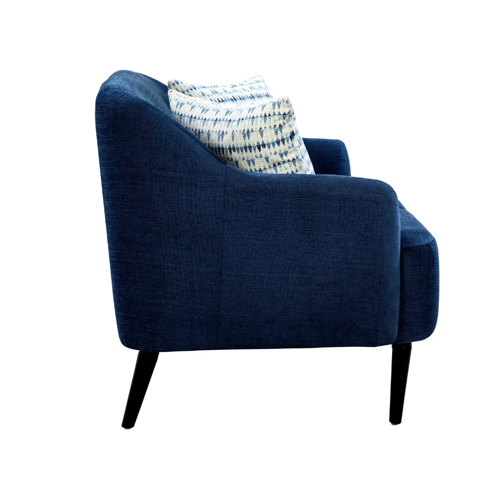 Nelson Winsome Dark Blue Sofa Set