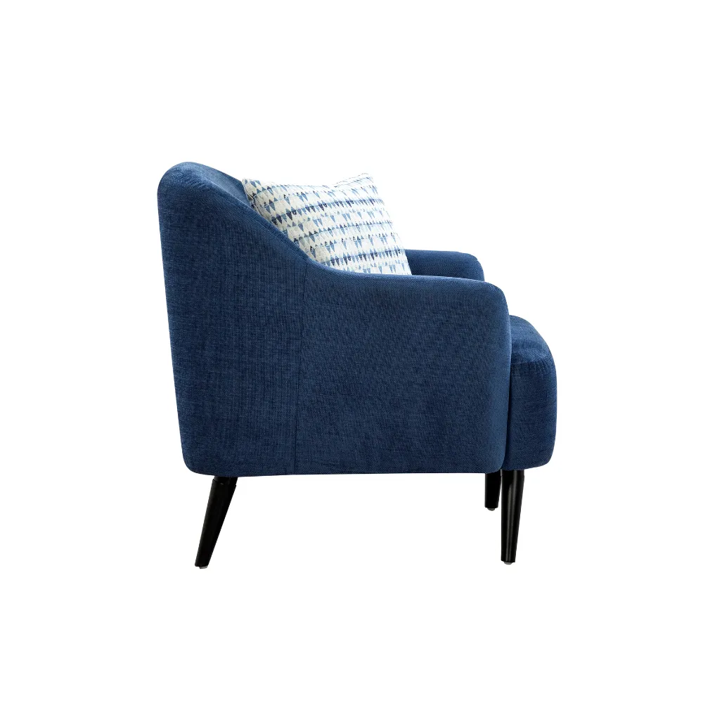 Nelson Winsome Dark Blue Sofa Set