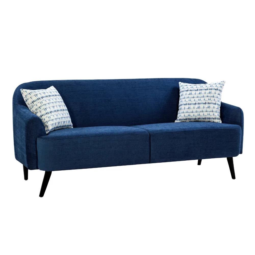Nelson Winsome Dark Blue Sofa Set