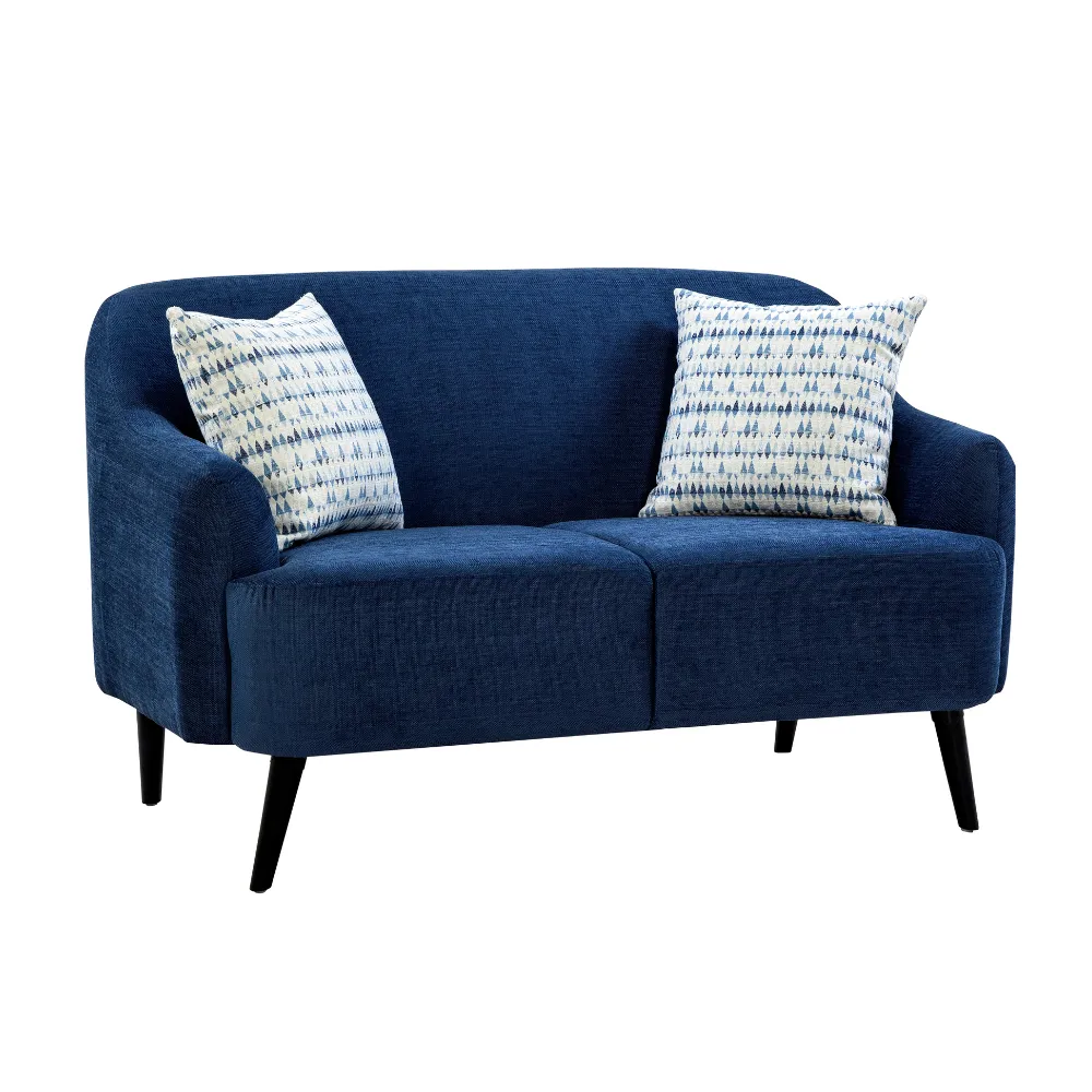 Nelson Winsome Dark Blue Sofa Set