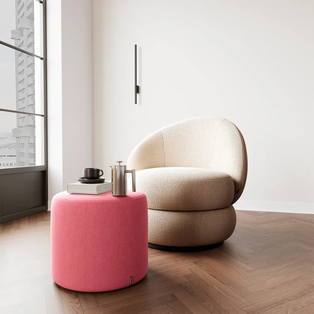 No. 7 Fabric Ottoman