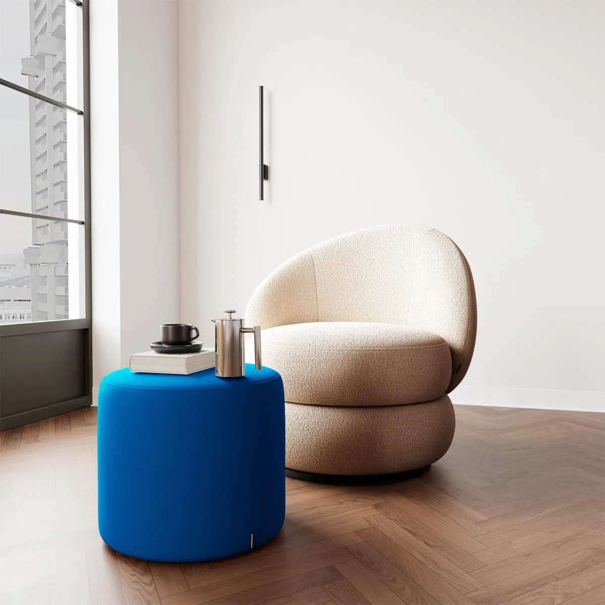 No. 7 Fabric Ottoman