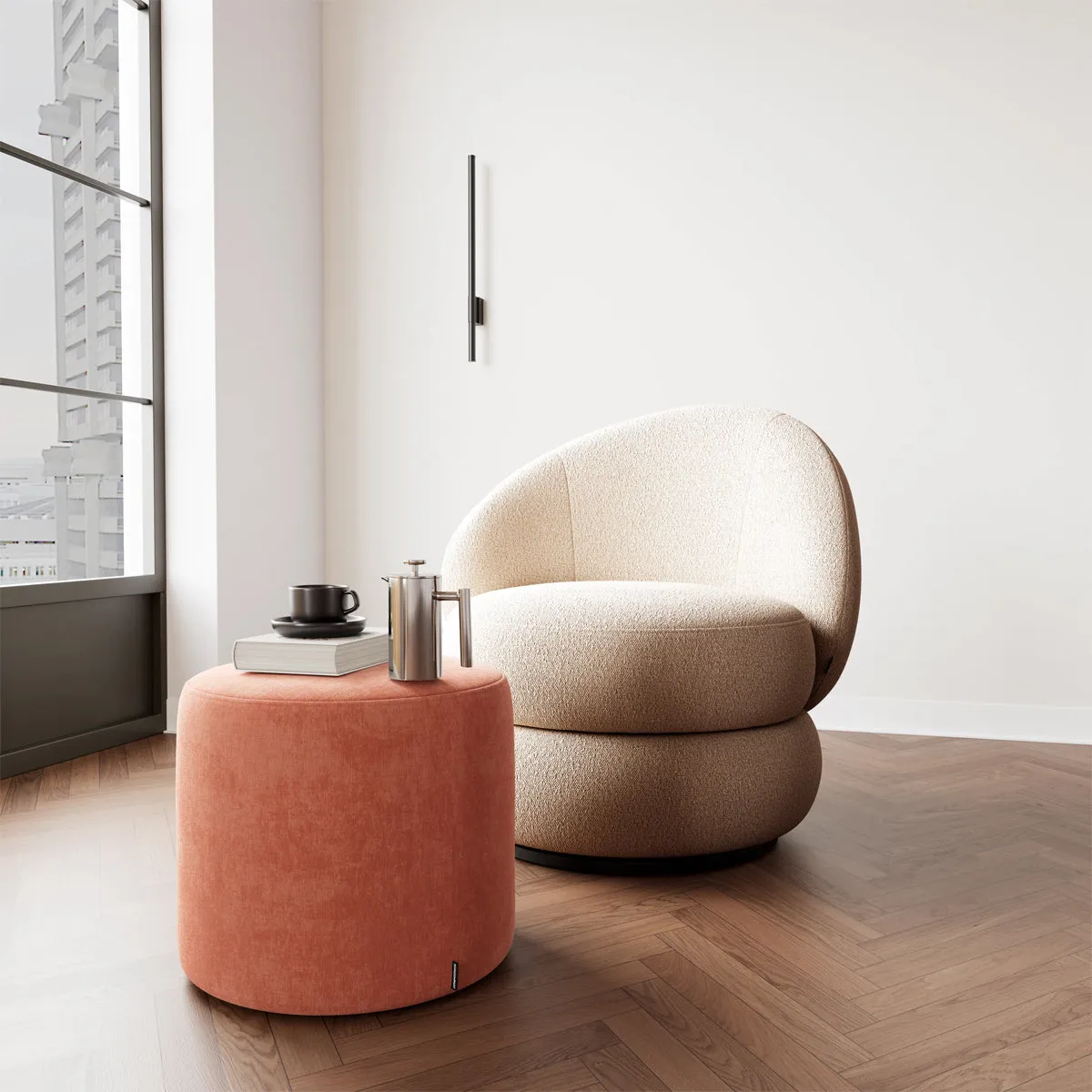 No. 7 Fabric Ottoman