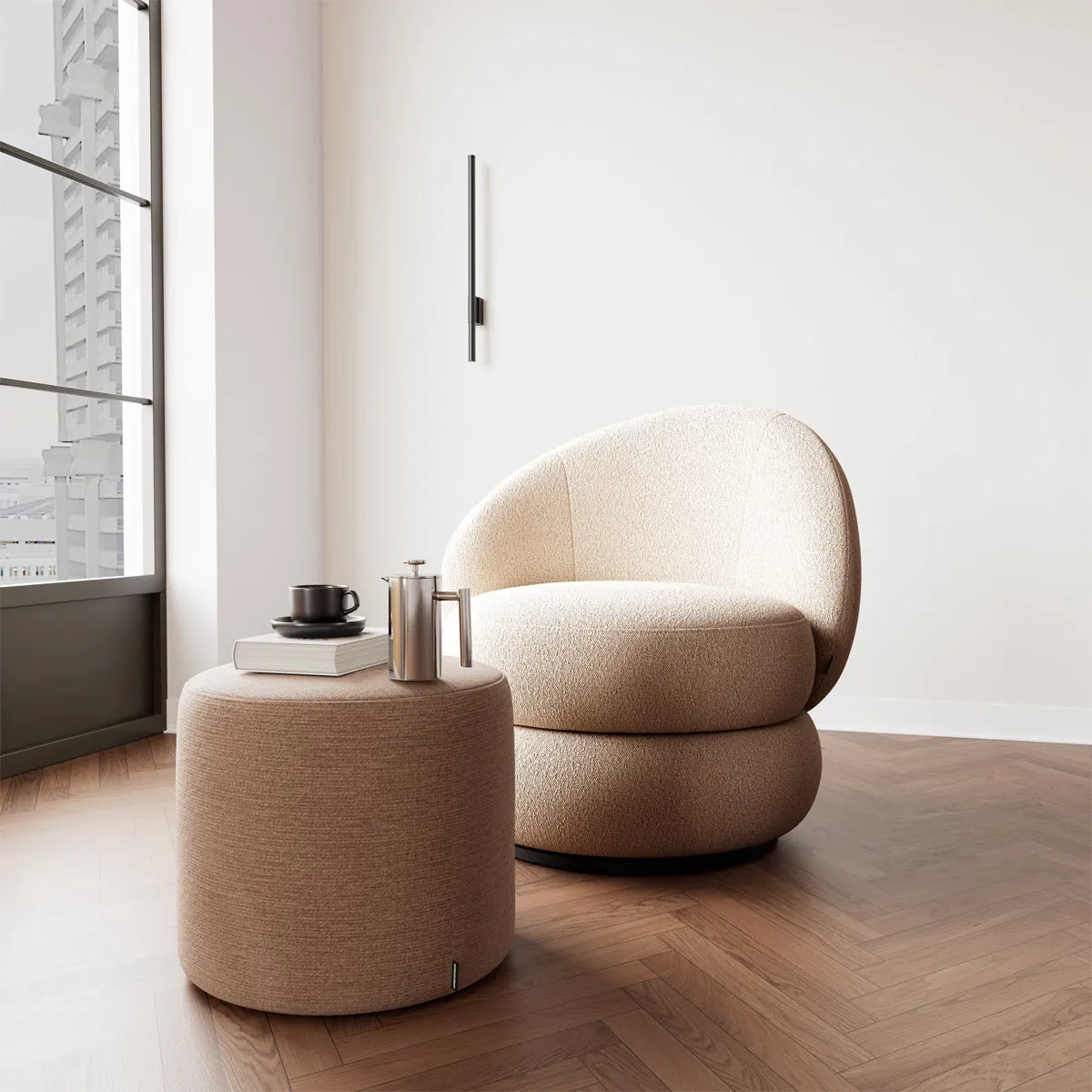 No. 7 Fabric Ottoman