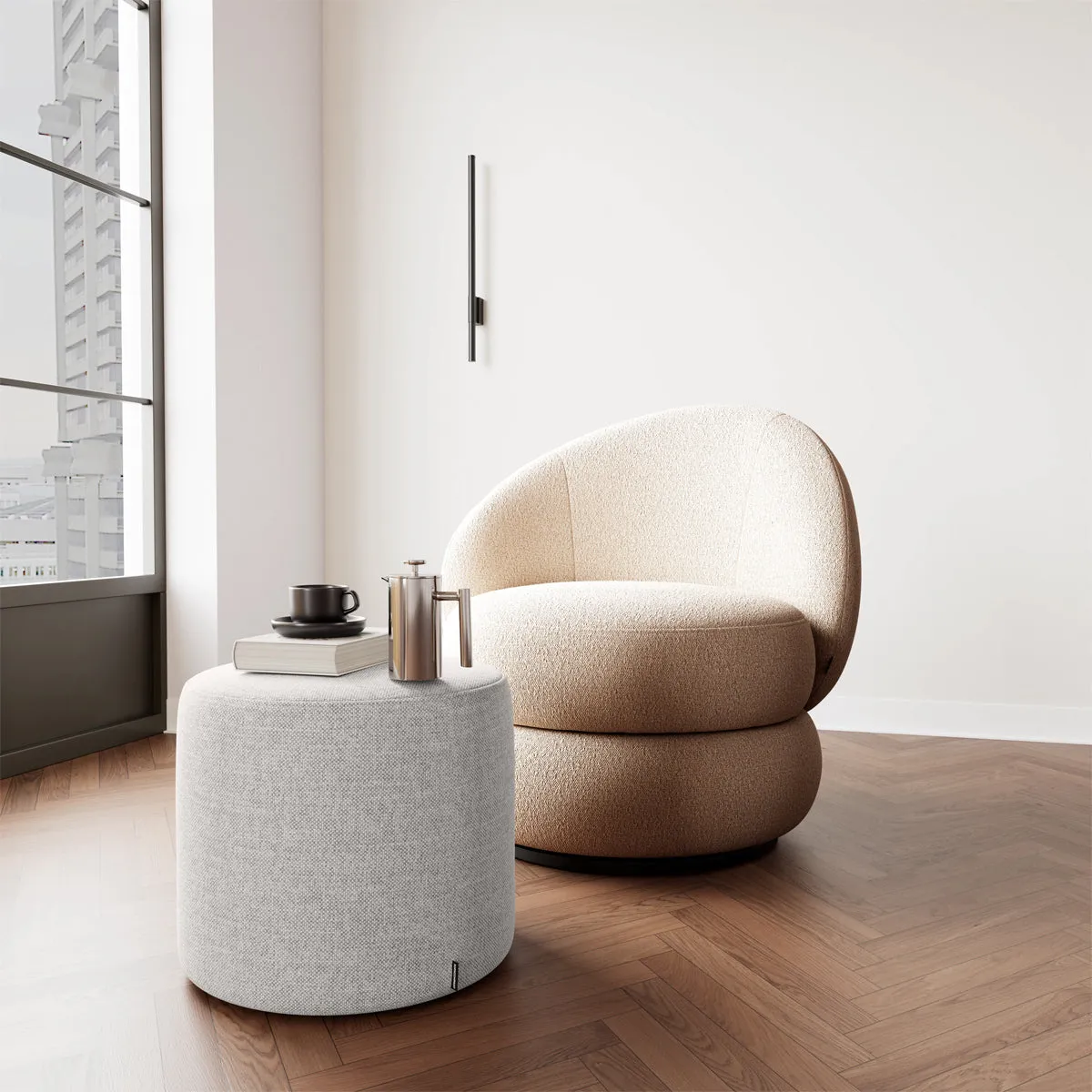 No. 7 Fabric Ottoman