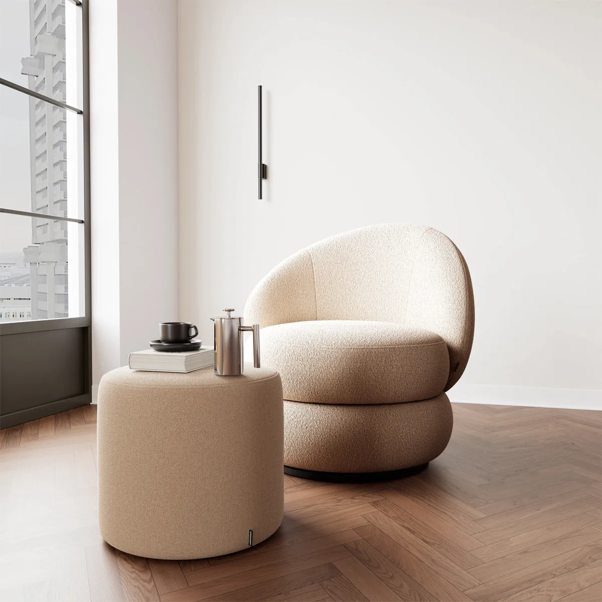 No. 7 Fabric Ottoman