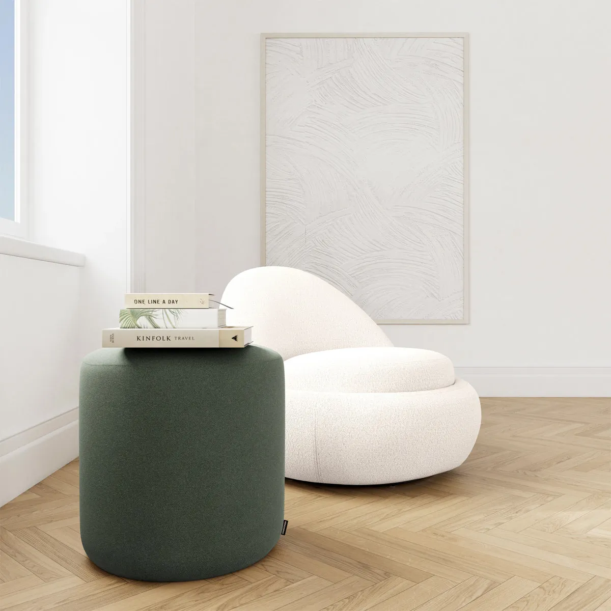 No. 8 Fabric Ottoman