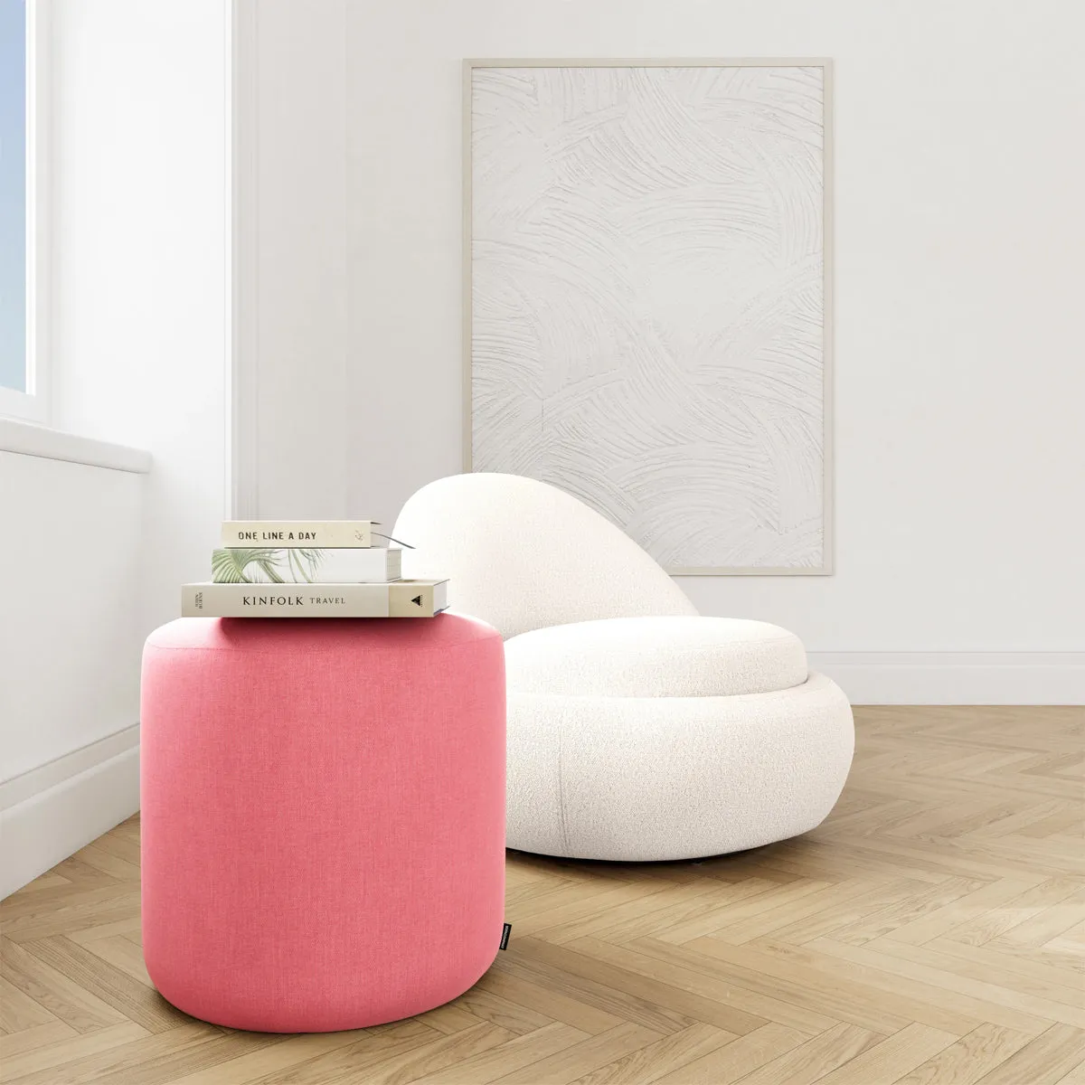 No. 8 Fabric Ottoman