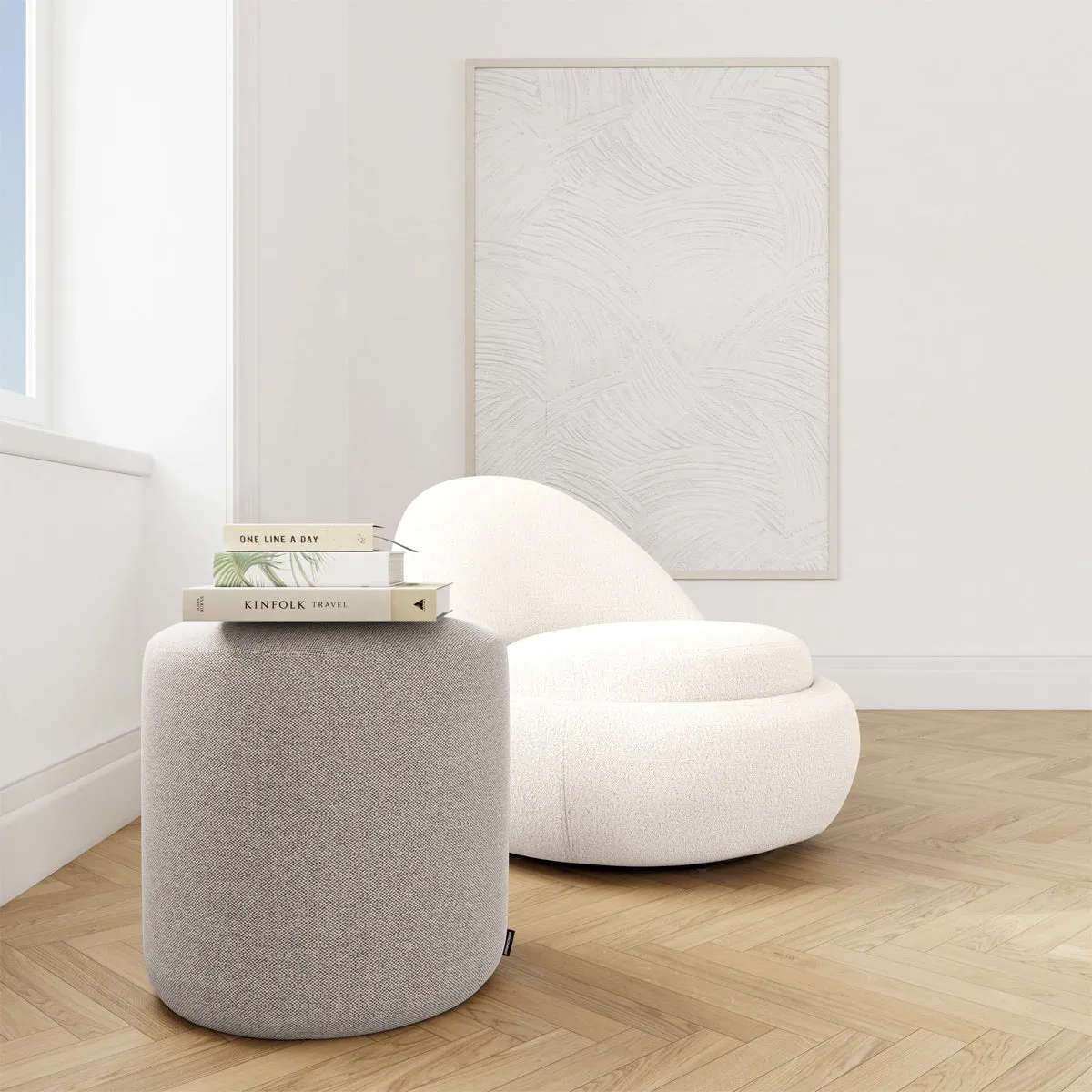 No. 8 Fabric Ottoman