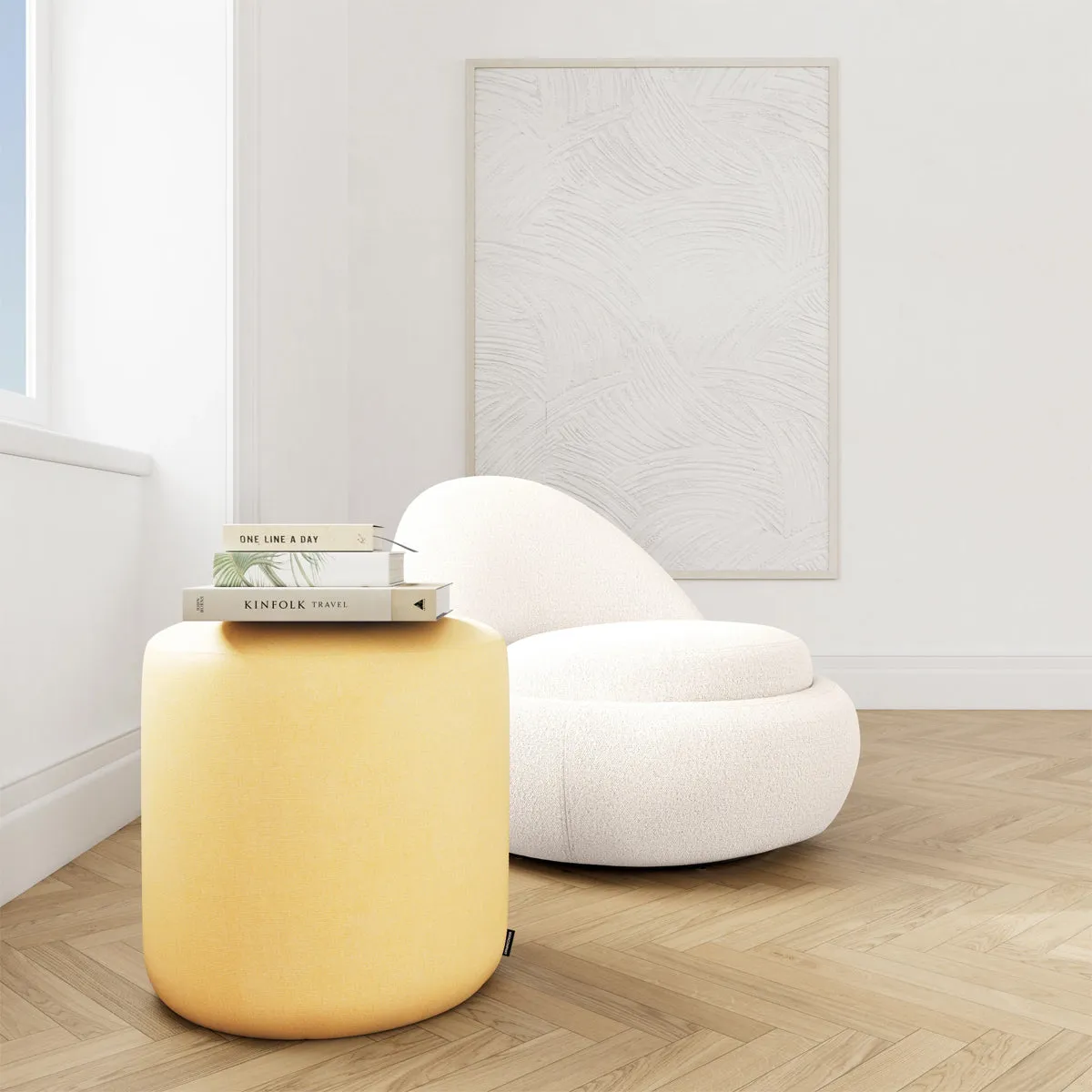 No. 8 Fabric Ottoman