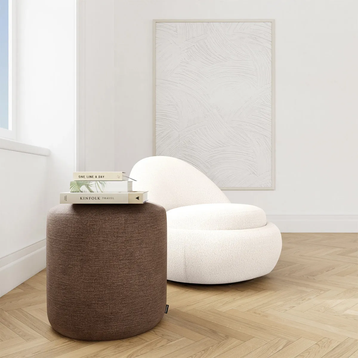 No. 8 Fabric Ottoman