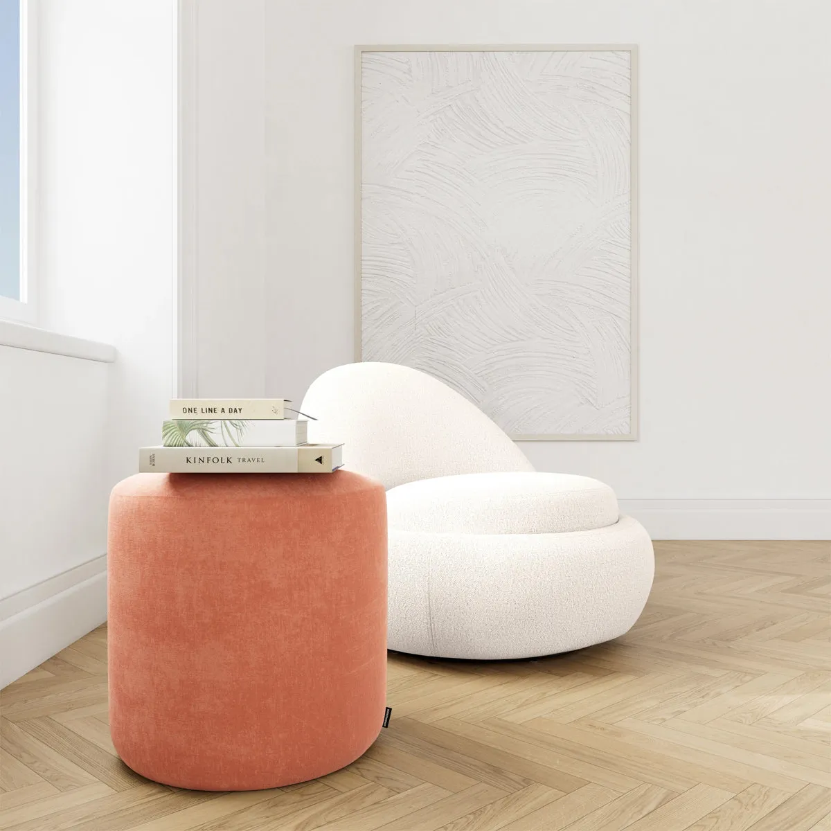 No. 8 Fabric Ottoman
