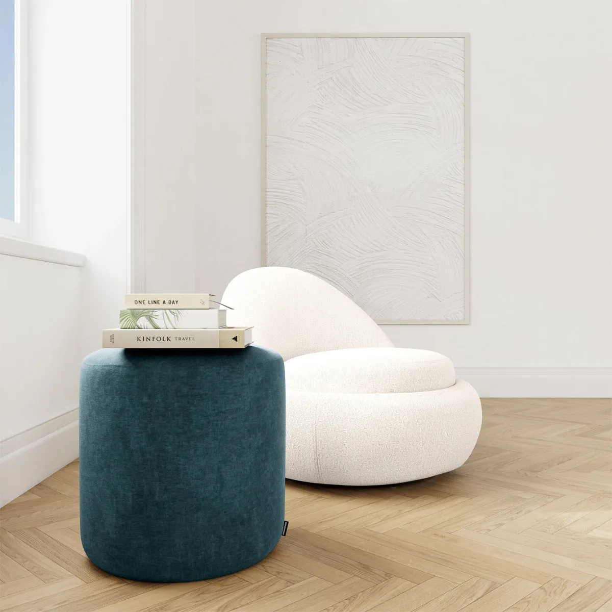 No. 8 Fabric Ottoman