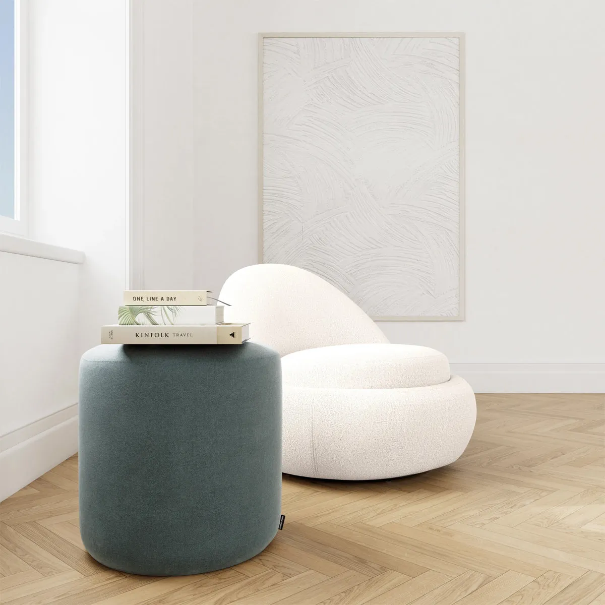 No. 8 Fabric Ottoman