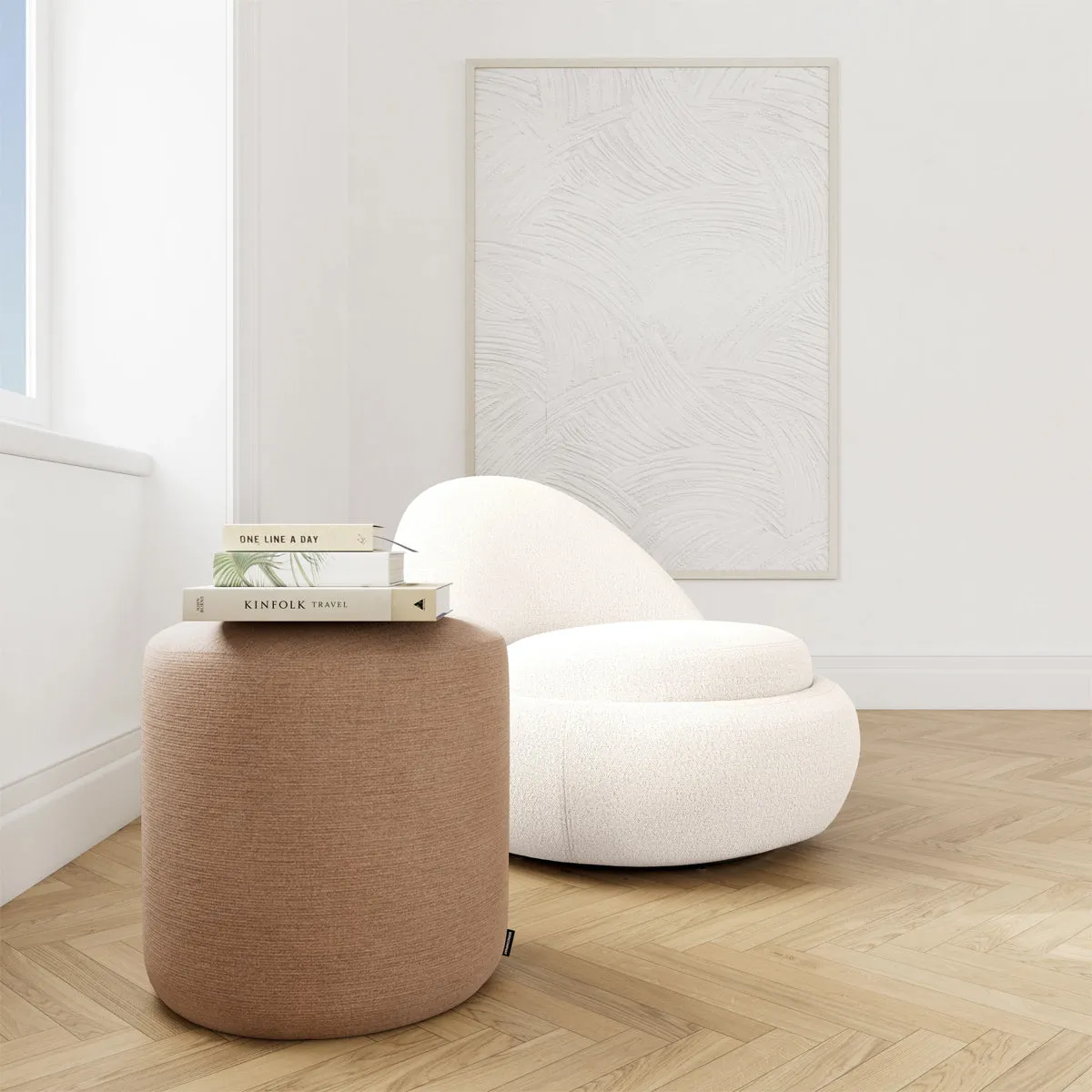 No. 8 Fabric Ottoman