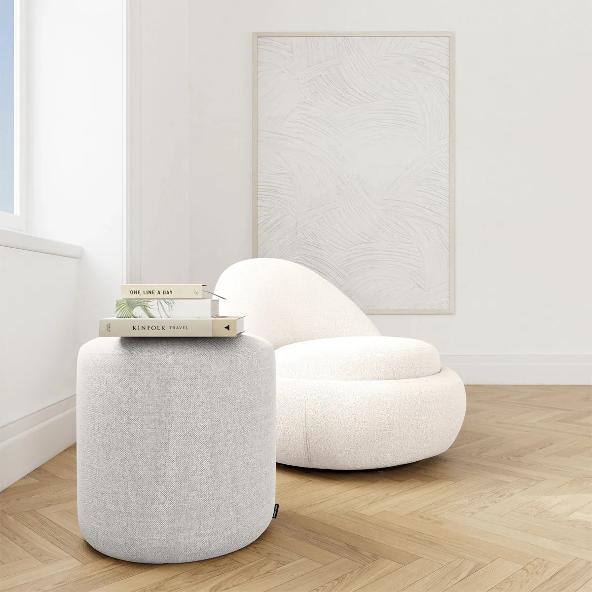 No. 8 Fabric Ottoman