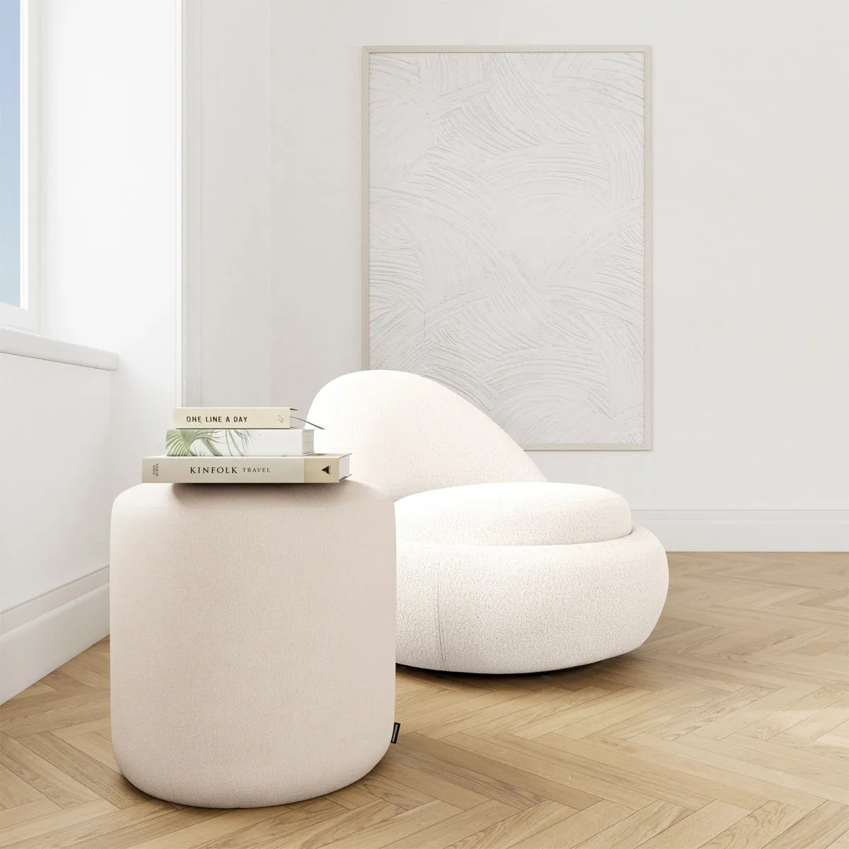 No. 8 Fabric Ottoman