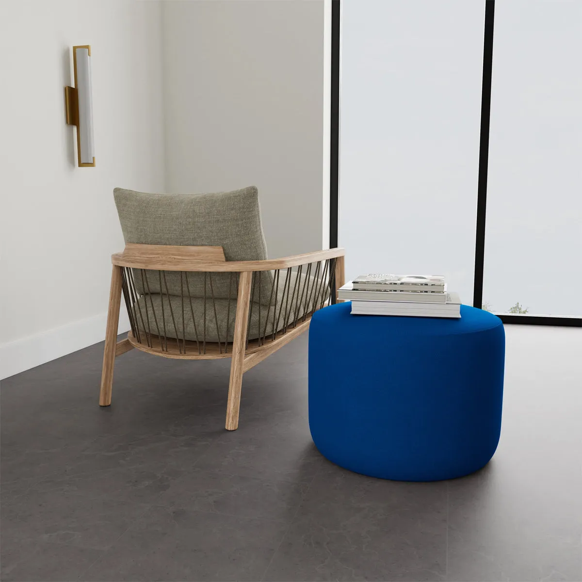 No. 9 Fabric Ottoman