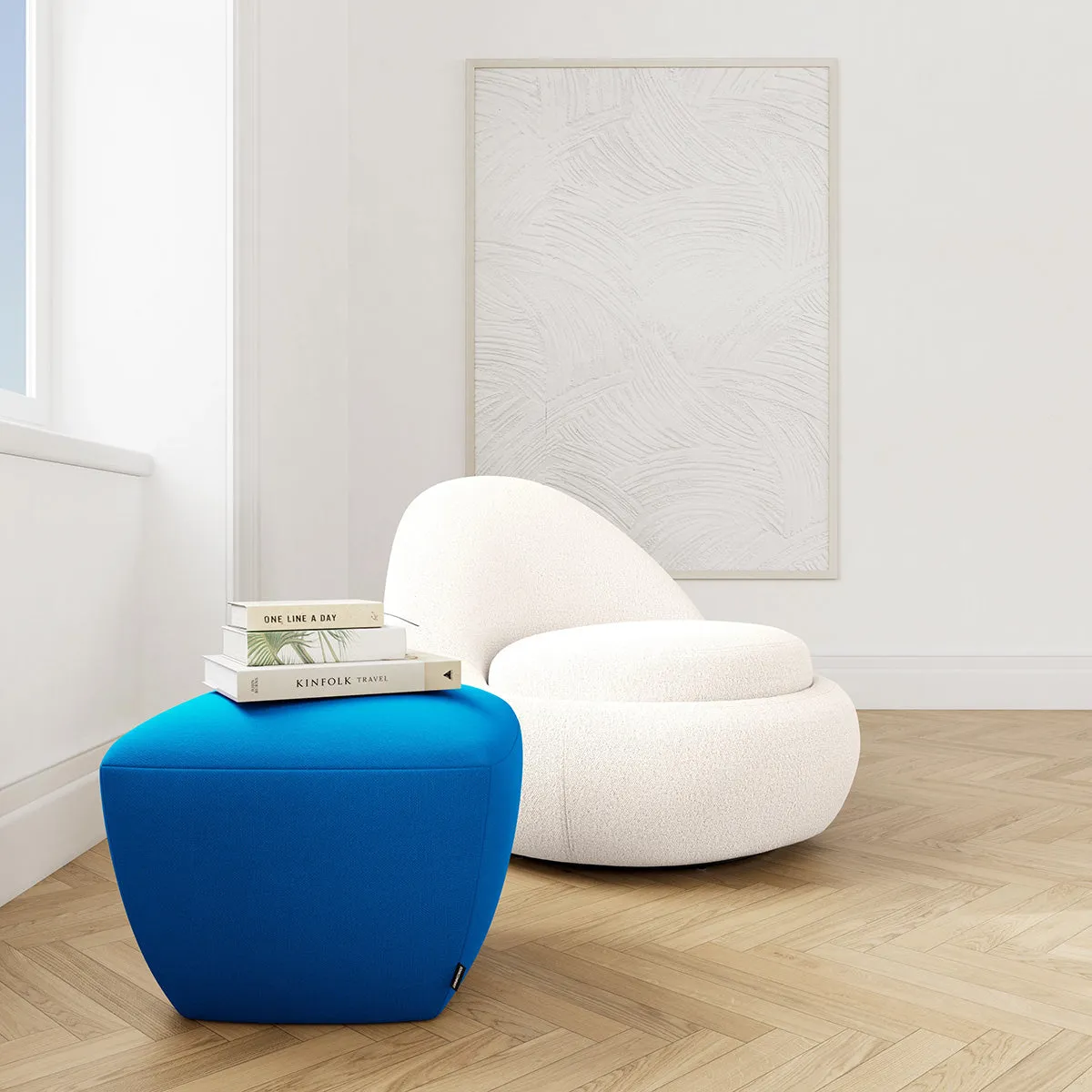 Ofelia Fabric Ottoman
