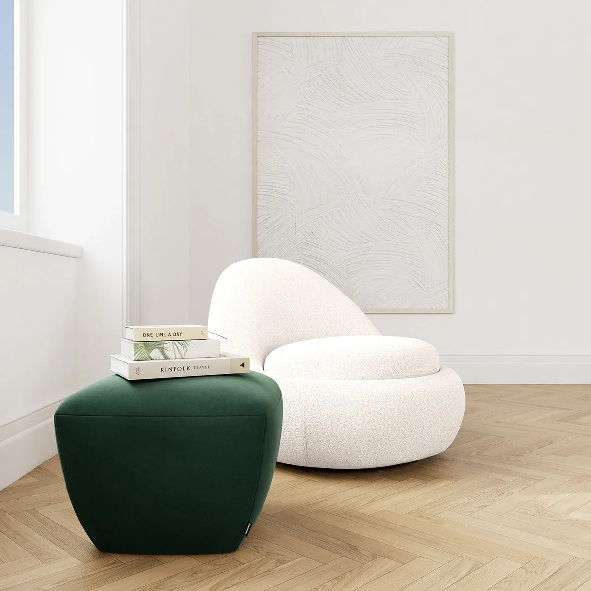 Ofelia Velvet Ottoman