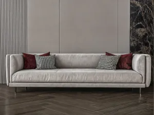 Off-White sofa Chanel fabric 230x85x45 cm