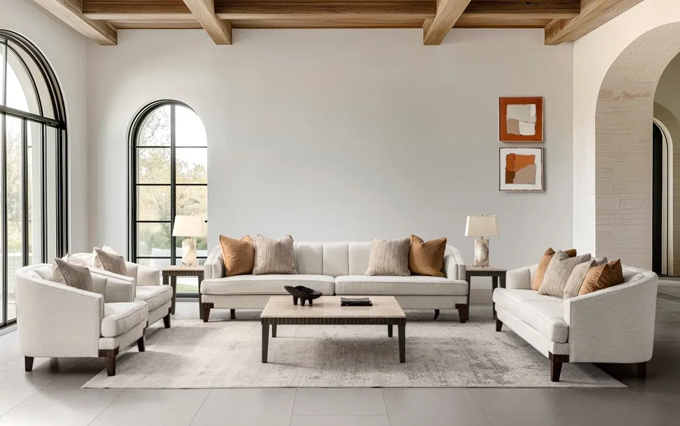 Opaline  White Velevt loveseat