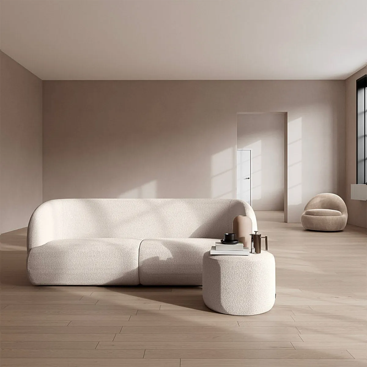 Paula Boucle 2 Seater Sofa
