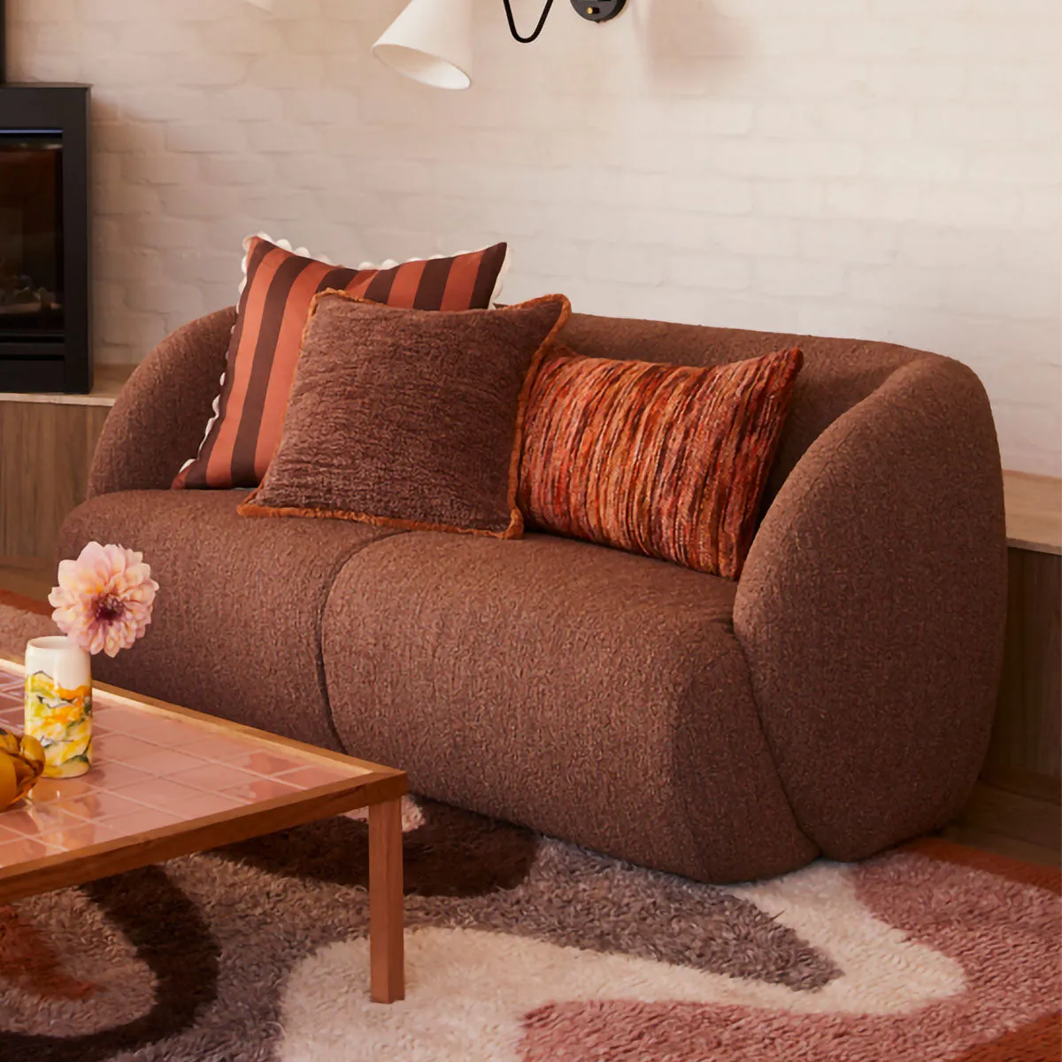 Paula Boucle 2 Seater Sofa