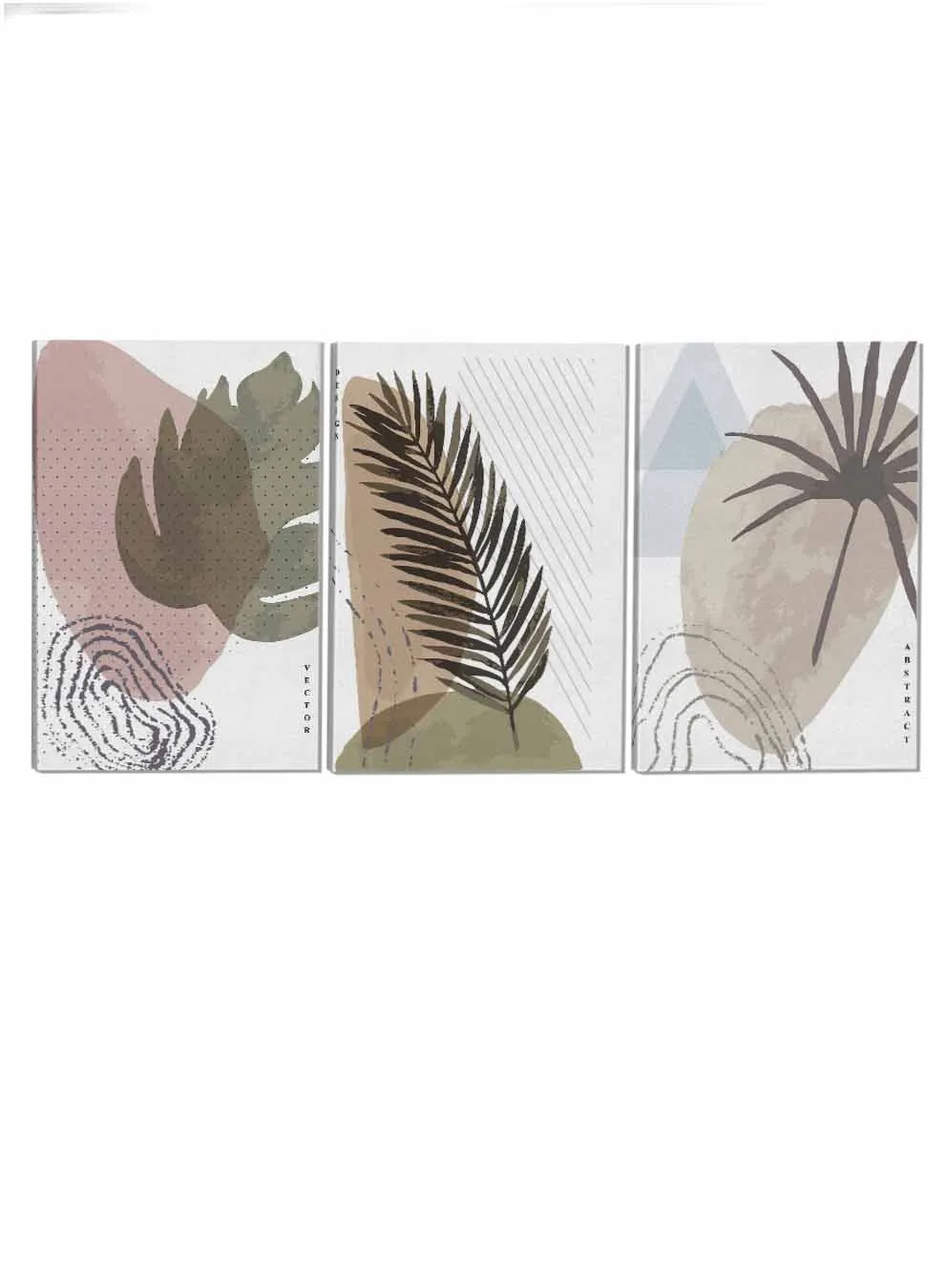 Plant Leaves Paintings(set of 3)